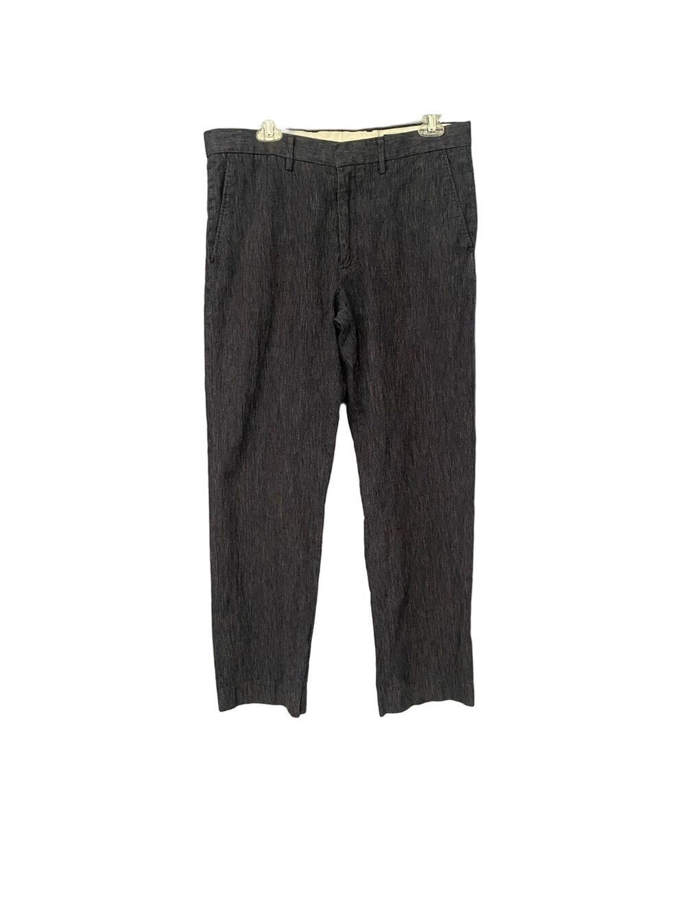 J.Crew Bedford Linen Blend Men’s Trouser Pants Blue Sz 34